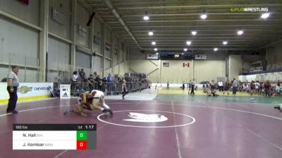 150 lbs Round 5 - Nick Hall, DYNASTY NATIONAL GOLD vs Jason Komisar, BARN BROTHERS RED