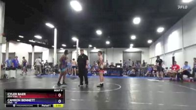 136 lbs 2nd Wrestleback (8 Team) - Cyler Baer, New York vs Camron Bennett, Iowa