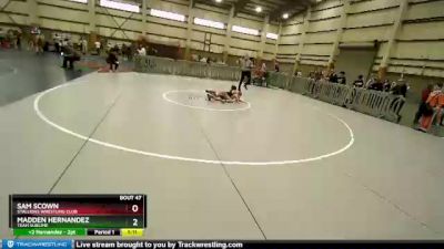 90 lbs Quarterfinal - Madden Hernandez, Team Sublime vs Sam Scown, Stallions Wrestling Club