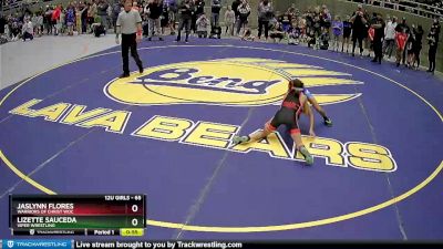 65 lbs Quarterfinal - Lizette Sauceda, Viper Wrestling vs Jaslynn Flores, Warriors Of Christ WOC