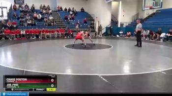 133 lbs Round 1 (4 Team) - Joe Pins, Wartburg vs Chase Poston, Central
