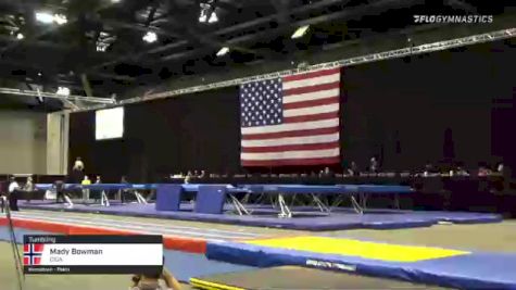Mady Bowman - Tumbling, CIGA - 2021 USA Gymnastics Championships