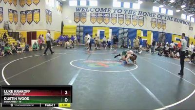 170 lbs Semifinals (8 Team) - Dustin Wood, Suwannee vs Luke Krakoff, Jensen Beach