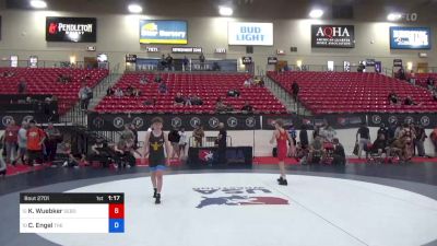 41 kg Cons 8 #1 - Karson Wuebker, Sebolt Wrestling Academy vs Cayden Engel, The Best Wrestler