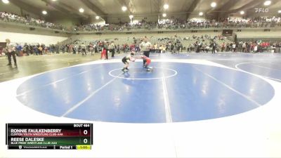 65 lbs Cons. Round 4 - Ronnie Faulkenberry, Clinton Youth Wrestling Club-AAA vs Reese Daleske, Blue Pride Wrestling Club-AAA