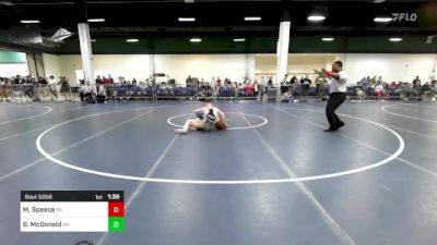 120 lbs Round Of 128 - McKaden Speece, PA vs Brody McDonald, NH