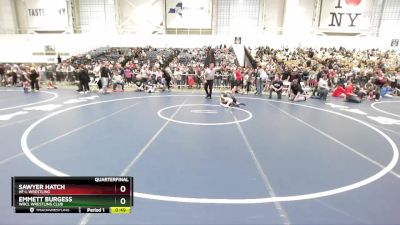 94 lbs Quarterfinal - Sawyer Hatch, HF-L Wrestling vs Emmett Burgess, WRCL Wrestling Club