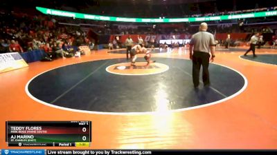 3A 120 lbs 3rd Place Match - AJ Marino, St. Charles (East) vs Teddy Flores, Park Ridge (Maine South)