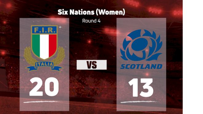 2022 Italy vs Scotland - Women's