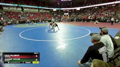 D3-165 lbs Champ. Round 1 - Cruz Palubicki, Crandon vs Dominic Caylor, Oconto