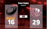 2022 Western Force vs Queensland Reds
