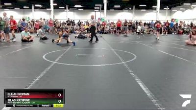 76 lbs Round 6 (8 Team) - Elijah Roman, Scorpions vs Silas Krispine, Mayfield Mat Academy