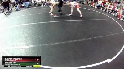 100 lbs Round 1 (6 Team) - Cole Simon, Kansas Copperhead vs Carter Williams, Nebraska Red