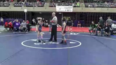 61 lbs Consi Of 8 #2 - Brielle Reed, Marysville, PA vs Jae Swanick, Hawley, PA