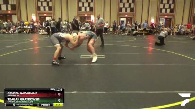 200 lbs Semifinal - Cayden Nazarians, Arsenal WC vs Teagan Gratkowski, Smyrna Little Wrestlers