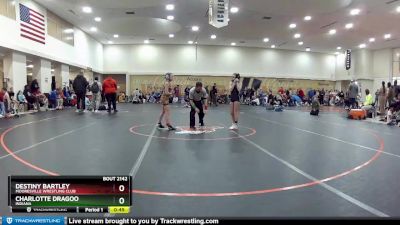 70 lbs Cons. Semi - Charlotte Dragoo, Indiana vs Destiny Bartley, Mooresville Wrestling Club