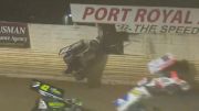 Mike Wagner Launches Into The Fence At Port Royal