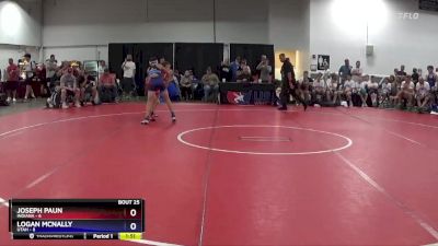 110 lbs 4th Wrestleback (16 Team) - Joseph Paun, Indiana vs Logan McNally, Utah