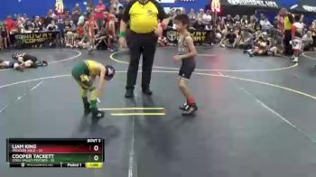 49 lbs Round 1 (6 Team) - Cooper Tackett, Steel Valley Psychos vs Liam King, Missouri Gold