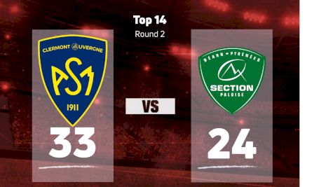 2022 ASM Clermont Auvergne vs Section Paloise