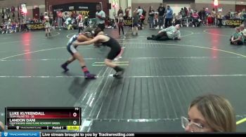 70 lbs Round 3 (4 Team) - Luke Kuykendall, Team Palmetto vs Landon Dani, Contenders Wrestling Academy Green