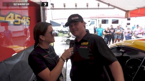 Troy Coughlin Jr Warms Up His Pro Stocker And Chats With FloRacing's Courtney Enders LIVE From the US Nationals