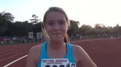 Cami Chapus gets 1500m PR racing against the big dogs at 2012 Payton Jordan Invite