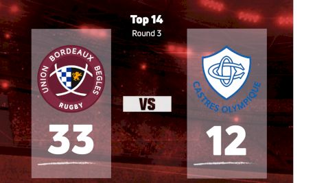 2022 Union Bordeaux Begles vs Castres Olympique
