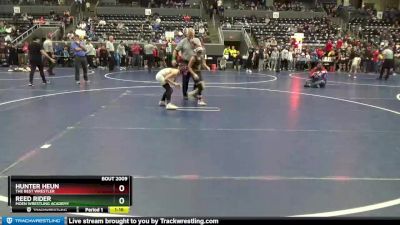 75 lbs Cons. Round 4 - Hunter Heun, The Best Wrestler vs Reed Rider, Moen Wrestling Academy