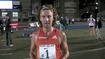 Scott MacPherson after winning the Olympic Development Mens 3k Steeplechase