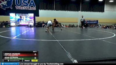 126 lbs Champ. Round 2 - Joshua Vazquez, Cory Clark Wrestling vs Adan Estrada, Victory Wrestling-Central WA