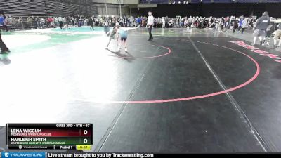 67 lbs Quarterfinal - Harleigh Smith, White River Hornets Wrestling Club vs Lena Wiggum, Moses Lake Wrestling Club