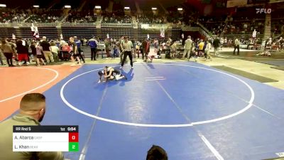 50 lbs Rr Rnd 5 - Austin Abarca, Casper WC vs Landon Khan, Bear Cave