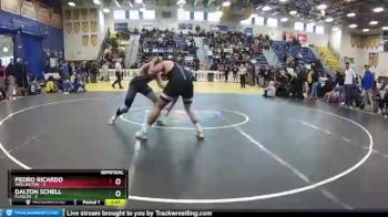 220 lbs Semifinals (8 Team) - Dalton Schell, Flagler vs Pedro Ricardo, Wellington