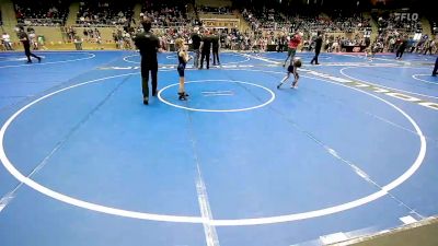 57 lbs Rr Rnd 1 - Breea Florez, Verdigris Youth Wrestling vs Oria Parker, Tulsa Blue T Panthers