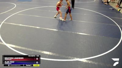 136 lbs Round 1 - Brayden Linsmeier, Minnesota vs Kler Moo, Minnesota