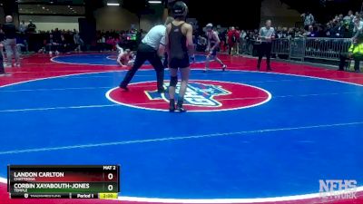 1A-113 lbs Semifinal - Landon Carlton, Chattooga vs Corbin Xayabouth-Jones, Temple