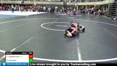 90 lbs Quarterfinal - Isaac Staggemeyer, No Nonsense Wrestling vs Seth Ramsdell, Little Falls