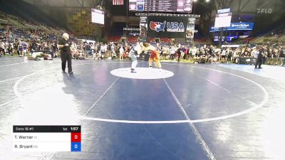 285 lbs Cons 16 #1 - Trent Warner, Iowa vs Riley Bryant, Maine