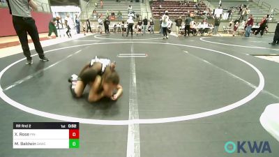 66-HWT lbs Rr Rnd 2 - Xavier Rose, Pin-King All Stars vs Marleigh Baldwin, Broken Arrow Wrestling Club