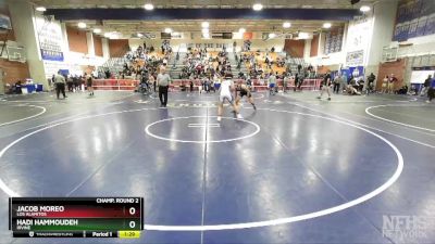 160 lbs Champ. Round 2 - Hadi Hammoudeh, Irvine vs Jacob Moreo, Los Alamitos