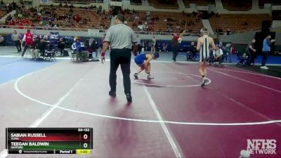 D3-132 lbs Cons. Round 2 - Teegan Baldwin, Safford vs Sabian Russell, Yuma