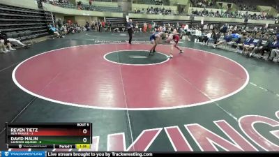 182 lbs Round 3 (4 Team) - Reven Tietz, New Prague vs David Malin, LaCrosse Aquinas
