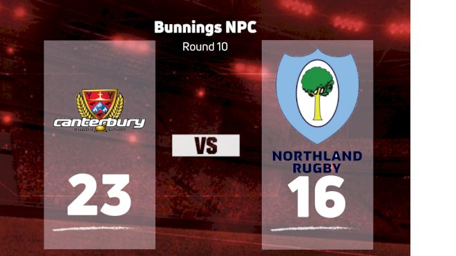 2022 Canterbury vs Northland