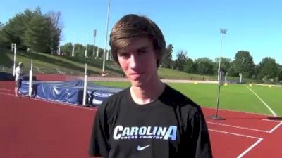 Isaac Presson UNC pre-meet Virginia Challenge