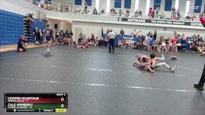 100 lbs Semis & 1st Wrestleback (8 Team) - Cale Wimberly, Florida Punishers vs Cooper McArthur, Georgia United