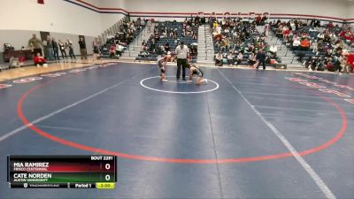 107 lbs Quarterfinal - Cate Norden, Austin Vandegrift vs Mia Ramirez, Frisco Centennial