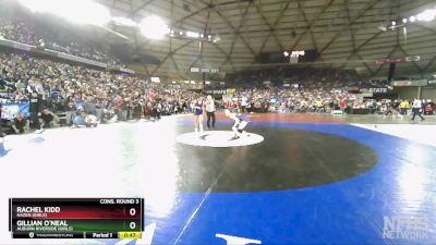 Girls 3A/4A 125 Cons. Round 3 - Rachel Kidd, Hazen (Girls) vs Gillian O`Neal, Auburn Riverside (Girls)