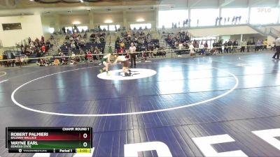 141 lbs Champ. Round 1 - Robert Palmieri, Baldwin Wallace vs Wayne Earl, Oswego State