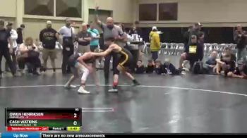 95 lbs Finals (2 Team) - Owen Henriksen, Iowa Black vs Cash Watkins, Tennessee Black